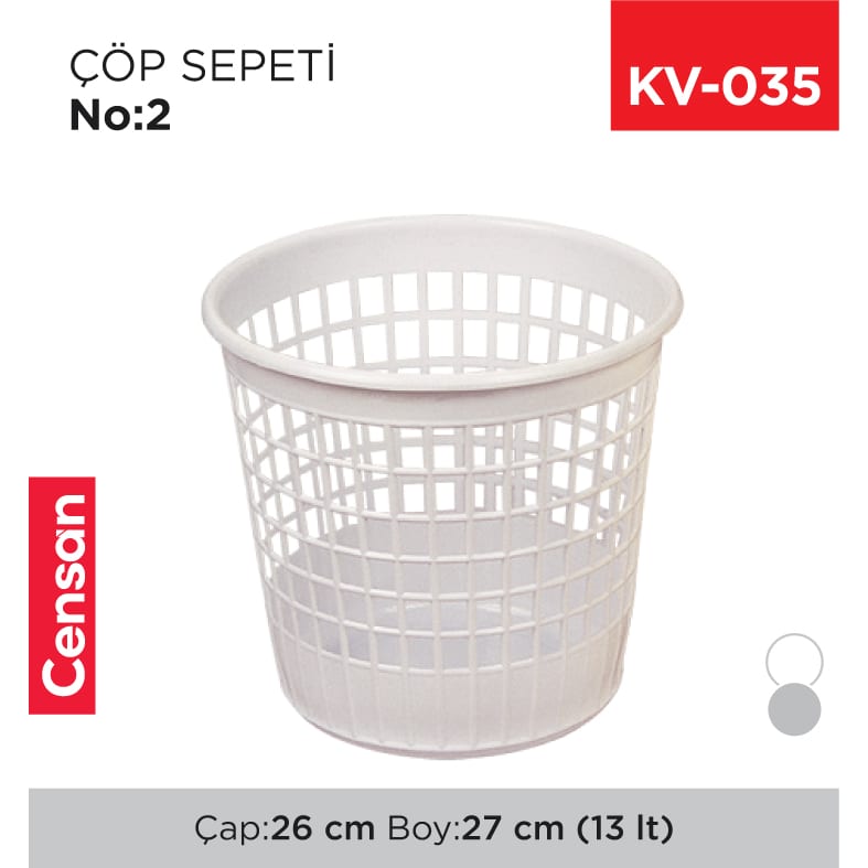 Çöp Sepeti NO:2 (13 lt) (2105)