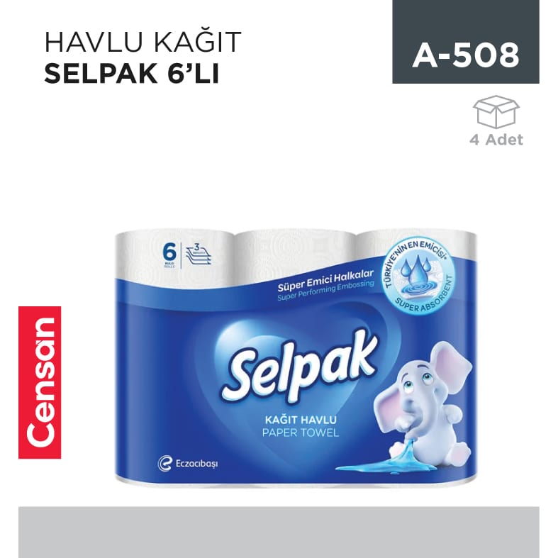 Havlu Kağıt Selpak 6'lı