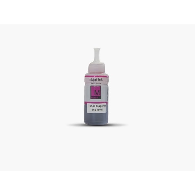 Epson T6643 karşılığı kırmızı magenta muadil EcoTank mürekkep şişesi, 70 ml L serisi