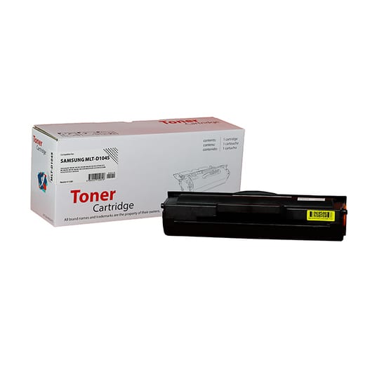 XBox Samsung MLT-D104S karşılığı siyah muadil toner, 1.500 sayfa, ML1660 ailesi için