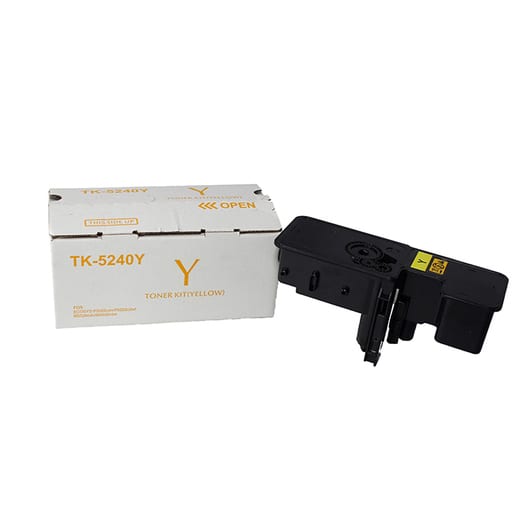 Kyocera TK-5240 karşılığı sarı yellow muadil toner, 3.000 sayfa, ECOSYS P5026cdw için