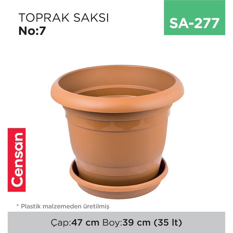 Toprak Saksı NO:7 (35 lt)