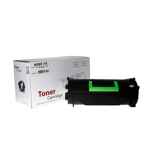 XBox Lexmark MS710 MS810 525H 625H karşılığı siyah muadil toner, 25.000 sayfa