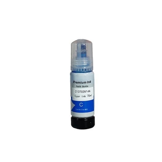 Epson 101 C13T03V24A karşılığı mavi cyan muadil EcoTank mürekkep şişesi, 70 ml
