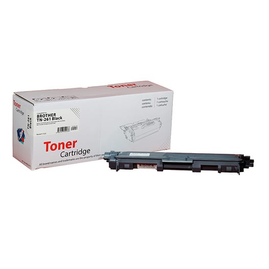XBox Brother TN-261K karşılığı siyah muadil toner, 2.500 sayfa, DCP-9020CDW için