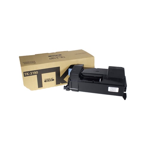 Kyocera TK-3190 karşılığı 25.000 sayfa Japon toner tozlu siyah muadil toner, ECOSYS P3055dn